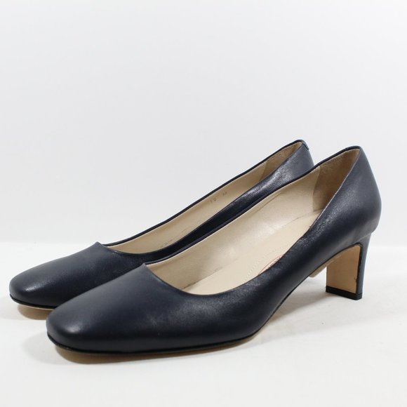 Amalfi By Rangoni Sven Leather Pump - Navy Blue - Picture 1 of 5